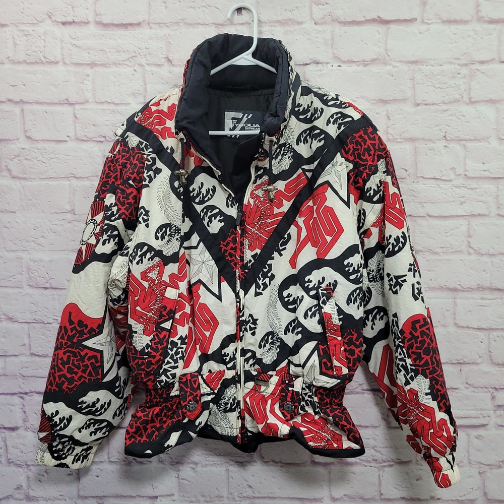 VTG Tyrolia Ski Suit Jacket Womens 14 Microseal Waterproof Puffer 90s Retro Gorp